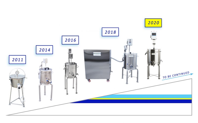 The technological evolution of DUECINOX MINIPASTEURIZER
